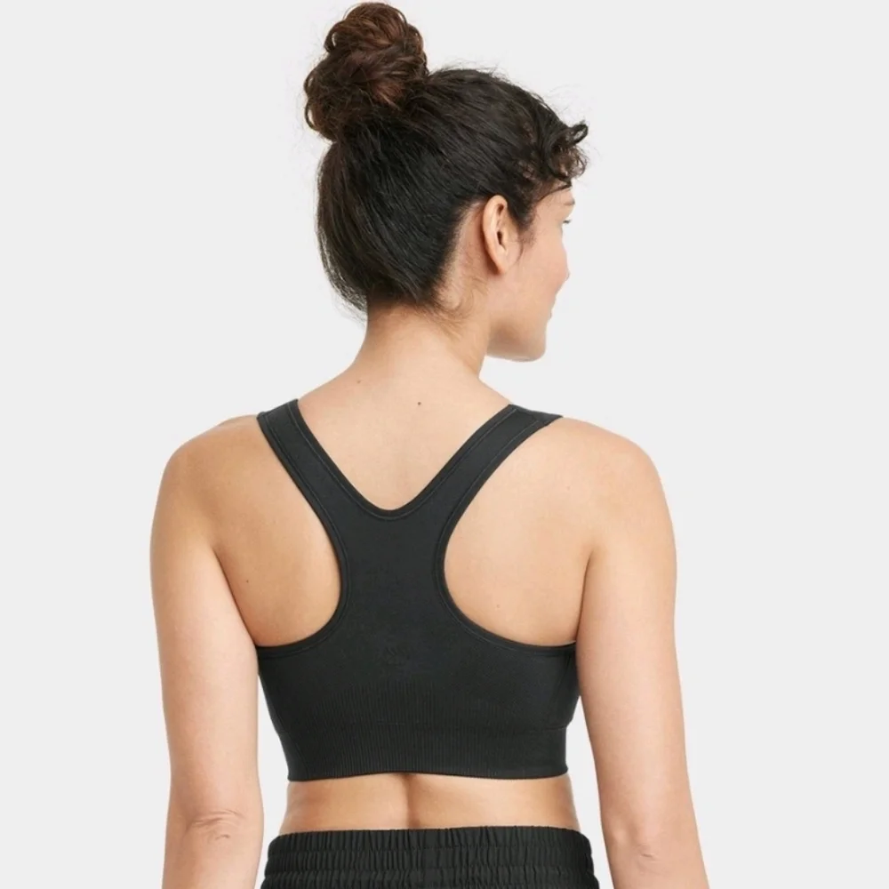Women's Seamless Medium Support Racerback Midline Sports Bra - All In Motion